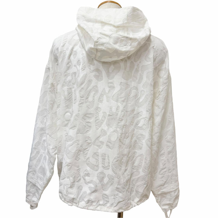 未使用品□LOUIS VUITTON ルイヴィトン 23SS ロゴ総柄 パッカブル ライト ジップアップ ブルゾンジャケット 白 48 イタリア製 正規品