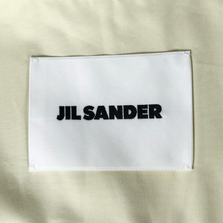 極美品▲JIL SANDER ジルサンダー J03DL0105 Sleeveless Buttoned Shirt コットン100% ノースリーブシャツ イエロー 34 イタリア製 正規品