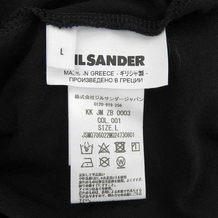 極美品▲JIL SANDER ジルサンダー JSMQ706022 コットン ドルマン オーバーサイズ クルーネック ショートスリーブ 半袖Ｔシャツ L 正規品