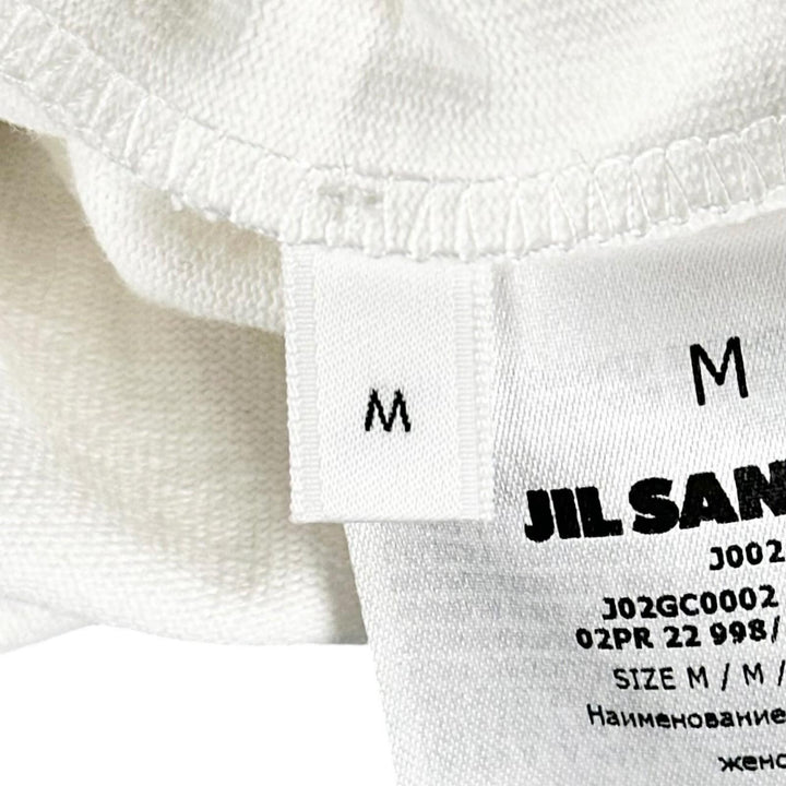 未使用品▲JIL SANDER ジルサンダー J02GC0002 J45047 コットン100% ドロップショルダー オーバーサイズ カットソー M イタリア製 正規品