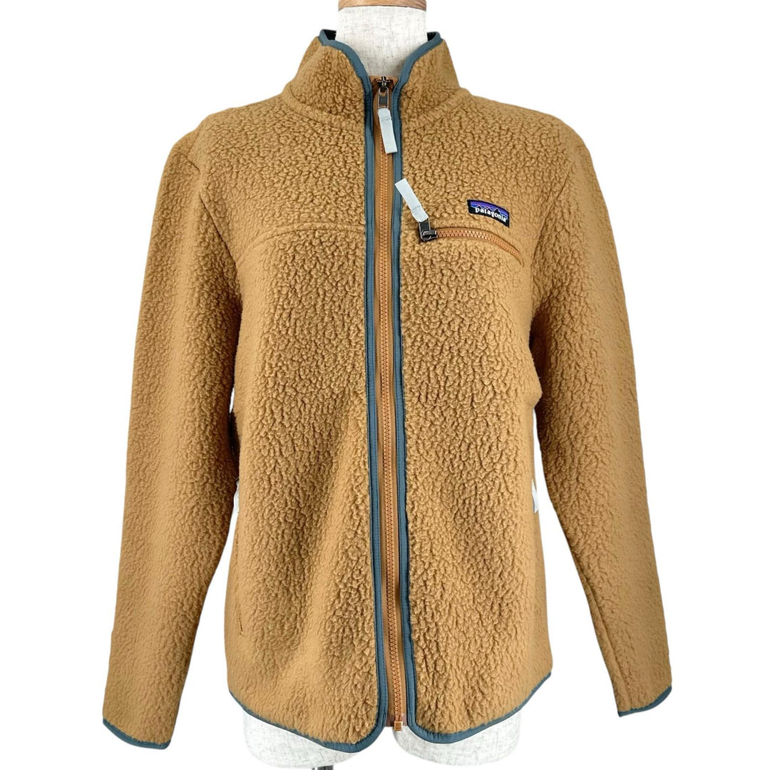 未使用品▲patagonia パタゴニア 22795 Retro Pile Fleece Jacket フルジップ フリース ジャケット ブラウン S 正規品 レディース