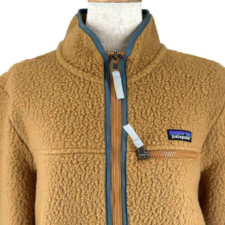 未使用品▲patagonia パタゴニア 22795 Retro Pile Fleece Jacket フルジップ フリース ジャケット ブラウン S 正規品 レディース