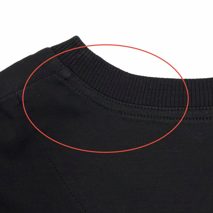 美品★HERMES エルメス 5H4505DC コットン100％ PALEFROI 袖口レース使い 半袖 Tシャツ ワンピース ブラック 34 イタリア製 レディース