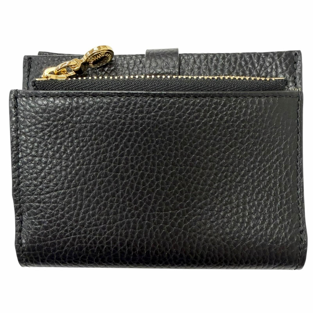未使用品□BURBERRY バーバリー レザー 裏地チェック柄 コインケース カードケース 小銭入れ ブラック イタリア製 メンズ 保存袋付き