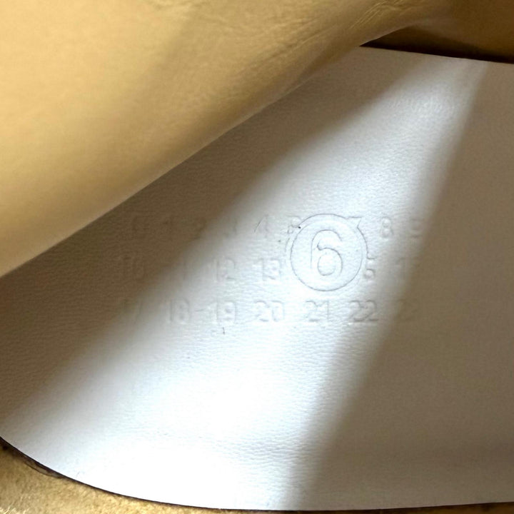 極美品★MM6 Maison Margiela エムエムシックス メゾンマルジェラ 25AW SH1WU0011 レザー アンクルブーツ ブラック 44 イタリア製 メンズ