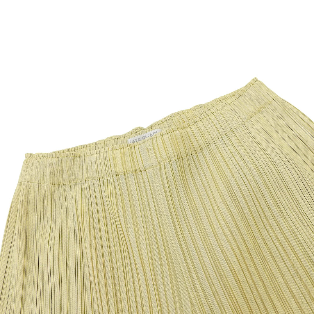 極美品▲PLEATS PLEASE プリーツプリーズ イッセイミヤケ 23AW PP31JF392 パンツ ライトグリーン系 2 日本製 正規品 レディース