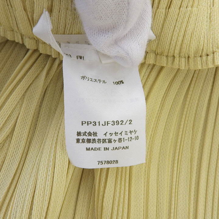 極美品▲PLEATS PLEASE プリーツプリーズ イッセイミヤケ 23AW PP31JF392 パンツ ライトグリーン系 2 日本製 正規品 レディース