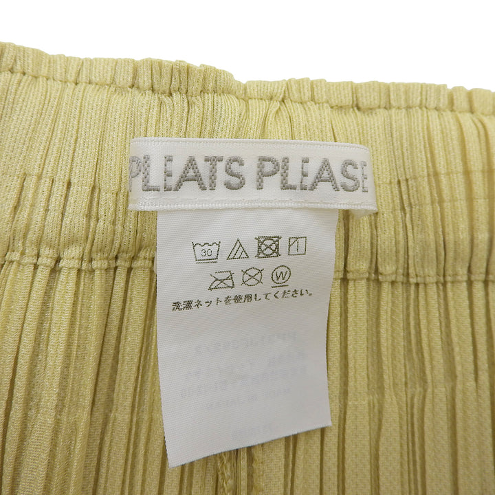 極美品▲PLEATS PLEASE プリーツプリーズ イッセイミヤケ 23AW PP31JF392 パンツ ライトグリーン系 2 日本製 正規品 レディース