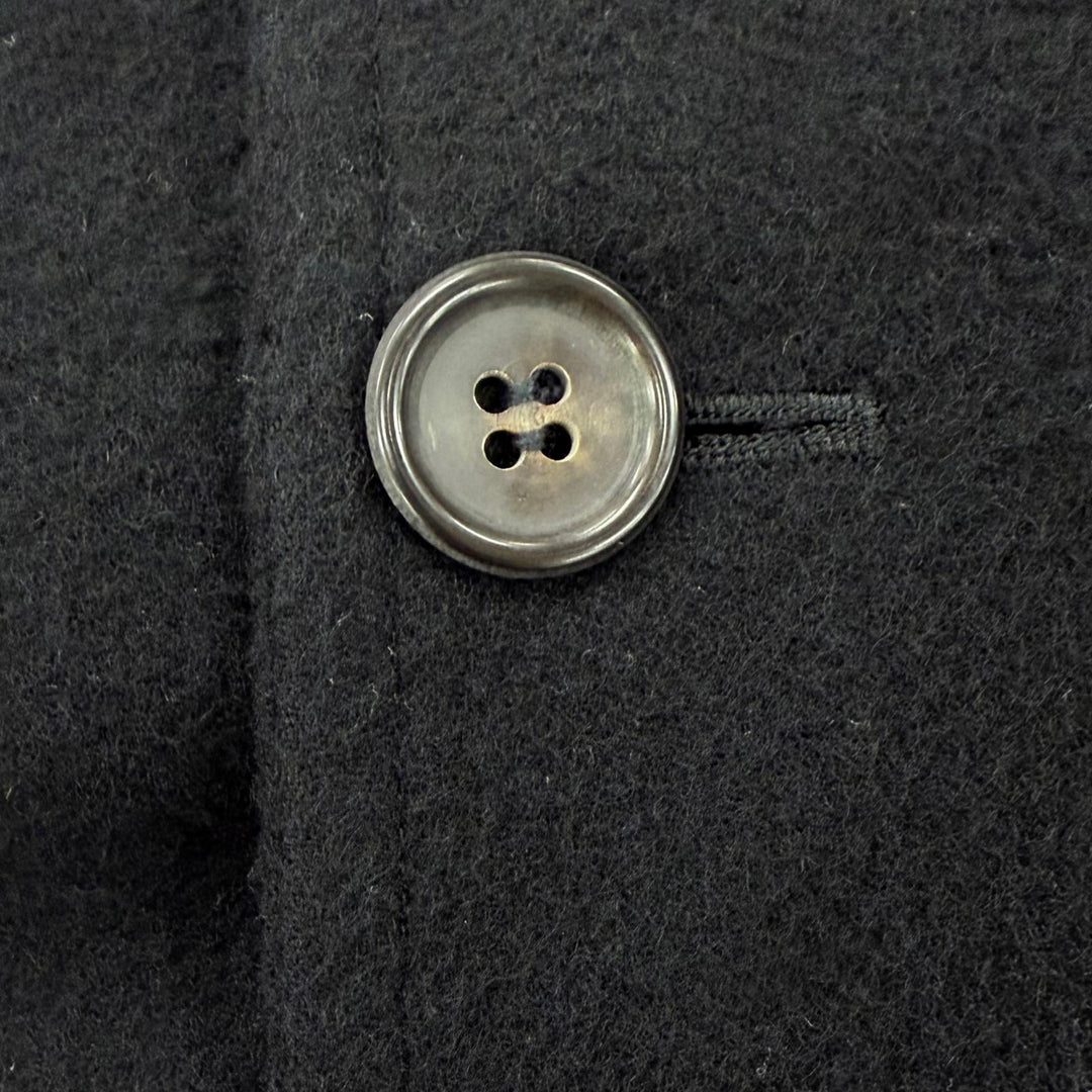 美品◇COMME des GARCONS コムデギャルソン ヴィンテージ AD1989 GC-050250 ウール100％ ノーカラーコート Mサイズ相当 日本製 正規品