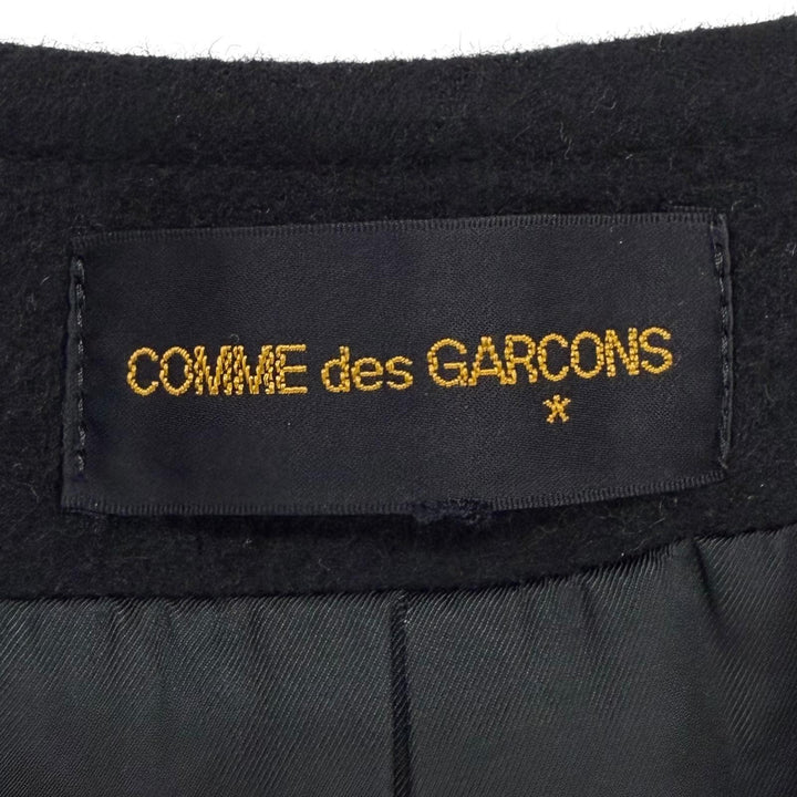 美品◇COMME des GARCONS コムデギャルソン ヴィンテージ AD1989 GC-050250 ウール100％ ノーカラーコート Mサイズ相当 日本製 正規品
