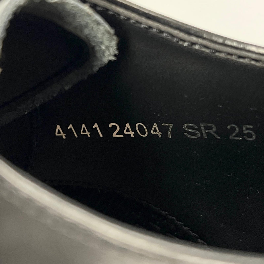 未使用品▲REGAL リーガル 241S ストレートチップ キャップトゥ ダービーシューズ レザーシューズ ブラック 24.5cm メンズ 箱付き