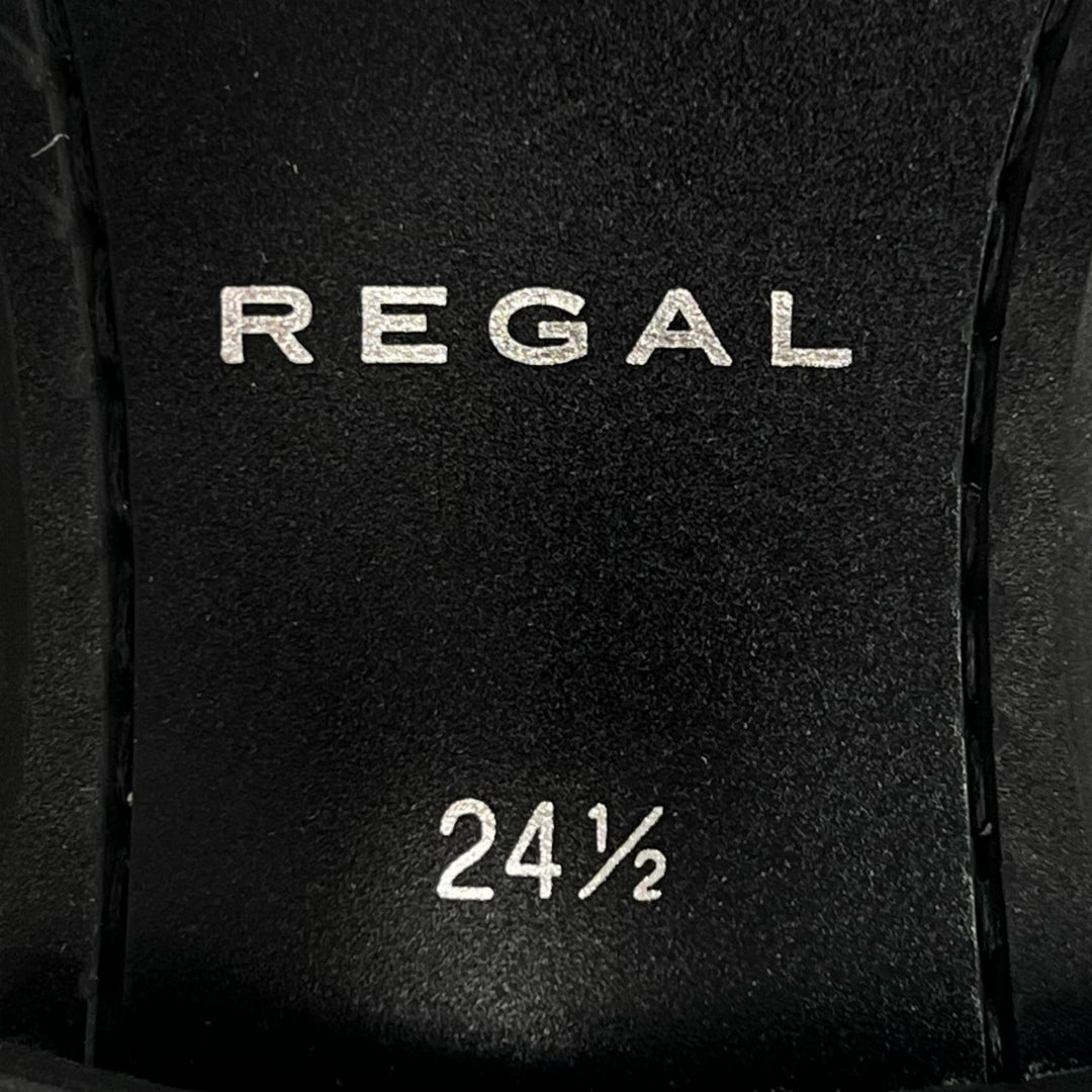 未使用品▲REGAL リーガル 241S ストレートチップ キャップトゥ ダービーシューズ レザーシューズ ブラック 24.5cm メンズ 箱付き