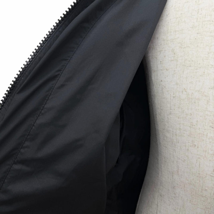 未使用品□Pyrenex ピレネックス SPOUTNIC MINI RIPSTOP ロゴワッペン フーデッド ダウンジャケット ブラック XL メンズオススメ◎