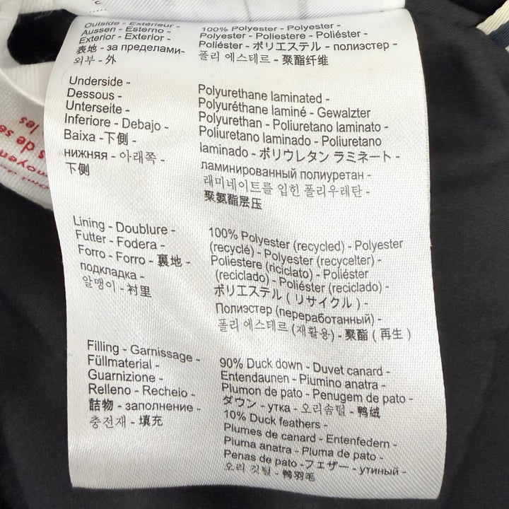 未使用品□Pyrenex ピレネックス SPOUTNIC MINI RIPSTOP ロゴワッペン フーデッド ダウンジャケット ブラック XL メンズオススメ◎