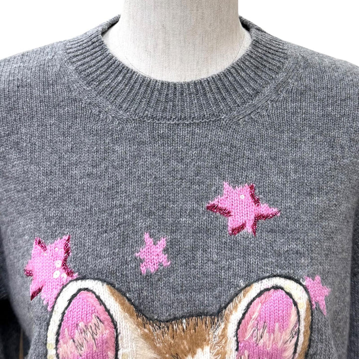 未使用品★GUCCI グッチ 25AW 864156 ヒグチユウコ ウール100％ 日本限定 鈴木えみ着用 セーター グレー S 伊製 正規品 レディース