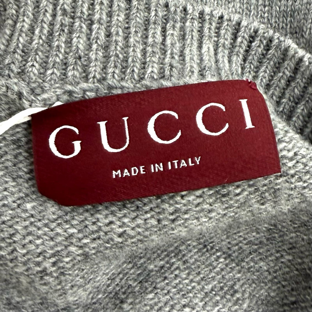 未使用品★GUCCI グッチ 25AW 864156 ヒグチユウコ ウール100％ 日本限定 鈴木えみ着用 セーター グレー S 伊製 正規品 レディース