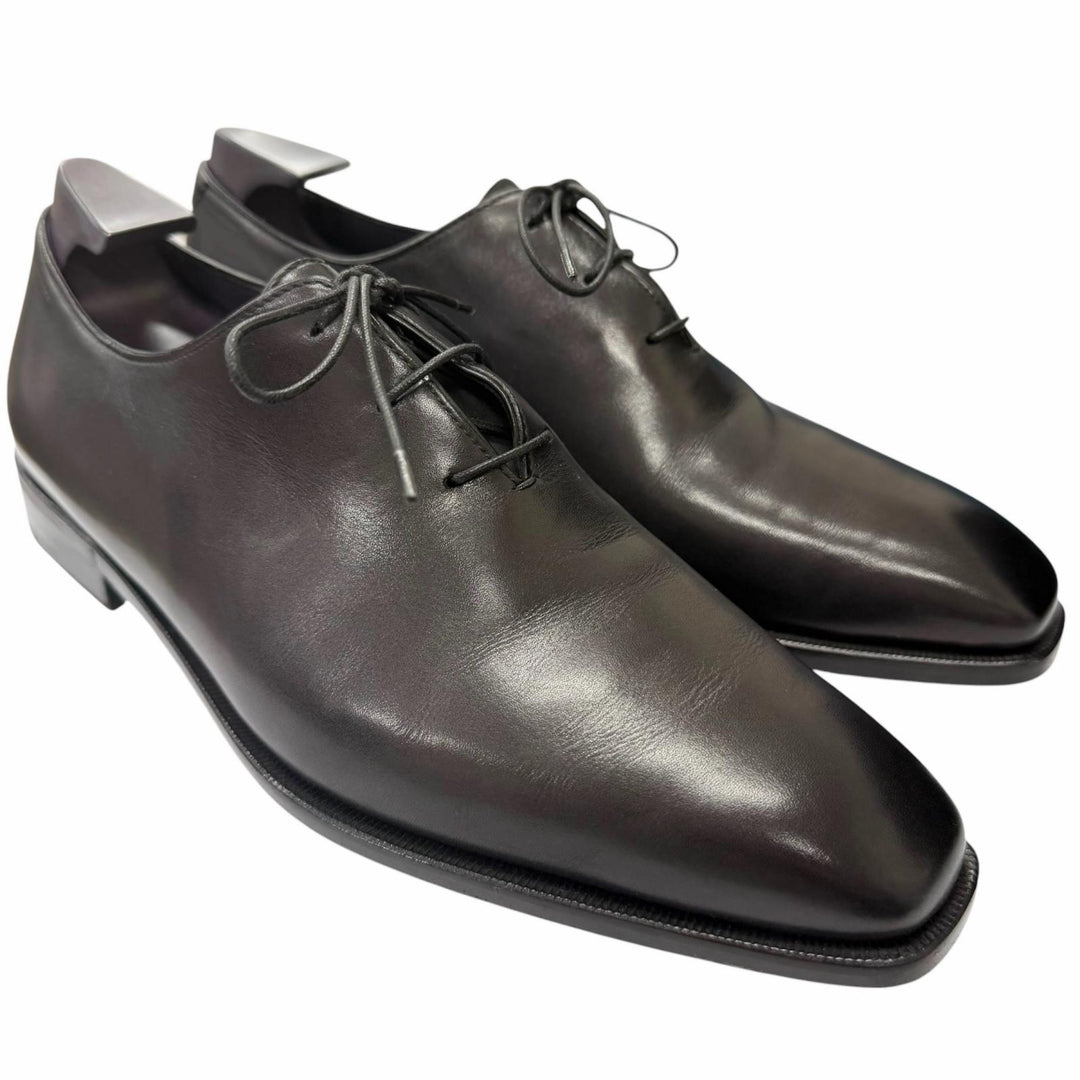美品□Berluti ベルルッティ 2022年製 アレッサンドロ デムジュール レザー ドレスシューズ nero grigio 6 イタリア製 箱・保存袋付き