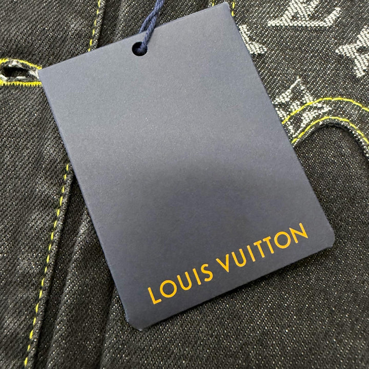 未使用品□LOUIS VUITTON NIGO ルイヴィトン ニゴー 2022年SS モノグラムデニム ジージャン デニムジャケット 44 フランス製 正規品