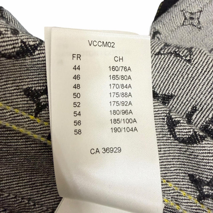 未使用品□LOUIS VUITTON NIGO ルイヴィトン ニゴー 2022年SS モノグラムデニム ジージャン デニムジャケット 44 フランス製 正規品