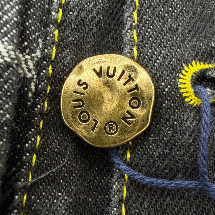 未使用品□LOUIS VUITTON NIGO ルイヴィトン ニゴー 2022年SS モノグラムデニム ジージャン デニムジャケット 44 フランス製 正規品