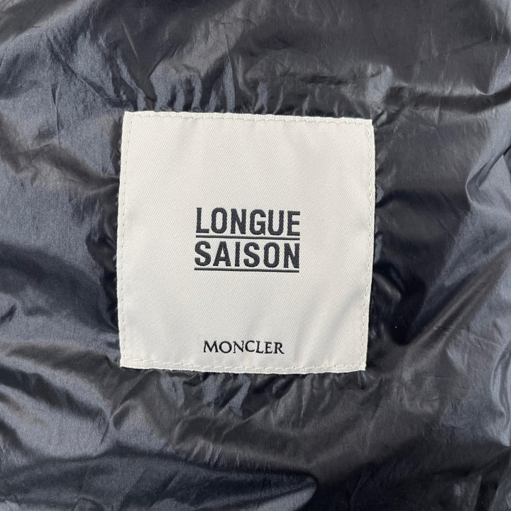 美品▲MONCLER モンクレール DANIEL ダニエル ロゴワッペン トルコロール ライト ダウンジャケット ブラック 0 正規品 メンズ