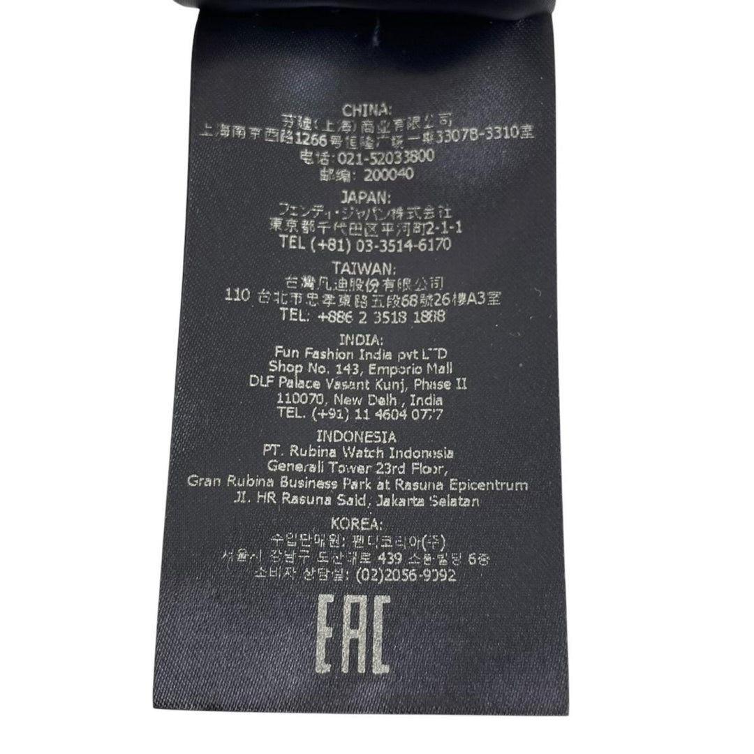 極美品▲FENDI フェンディ FXQ107 モヘア シルク ロゴパッチ ボーダー ニットキャップ ブラウン ホワイト イタリア製 正規品 レディース