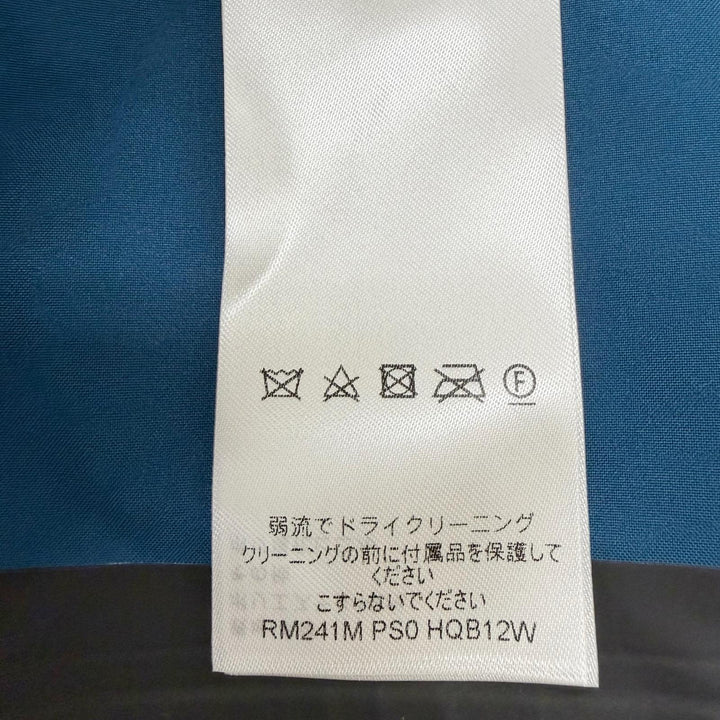 未使用品□LOUIS VUITTON ルイヴィトン 2024年製 1AF944 バックLVロゴ フーデッド マウンテンパーカー ブルー 50 イタリア製 正規品