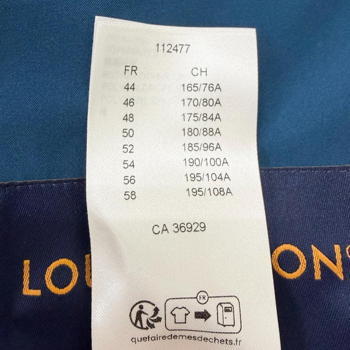 未使用品□LOUIS VUITTON ルイヴィトン 2024年製 1AF944 バックLVロゴ フーデッド マウンテンパーカー ブルー 50 イタリア製 正規品