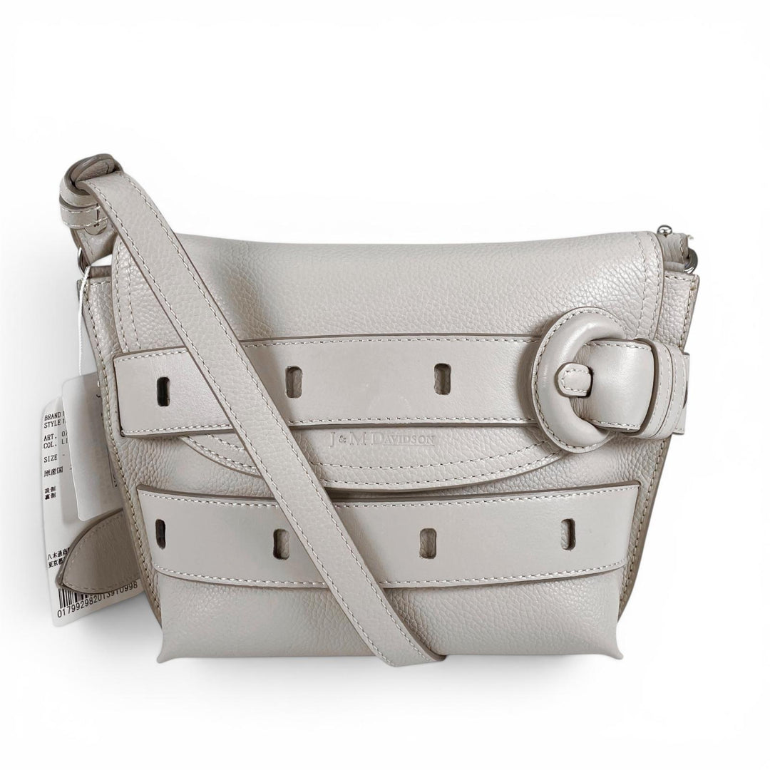 未使用品▲J&amp;M Davidson ジェイアンドエムデヴィッドソン 1813N THE BELT POUCH ショルダーバッグ ライトグレー スペイン製 定価130900円