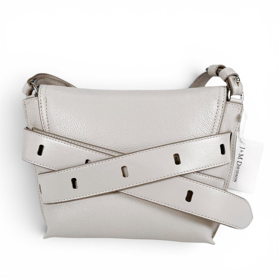 未使用品▲J&amp;M Davidson ジェイアンドエムデヴィッドソン 1813N THE BELT POUCH ショルダーバッグ ライトグレー スペイン製 定価130900円