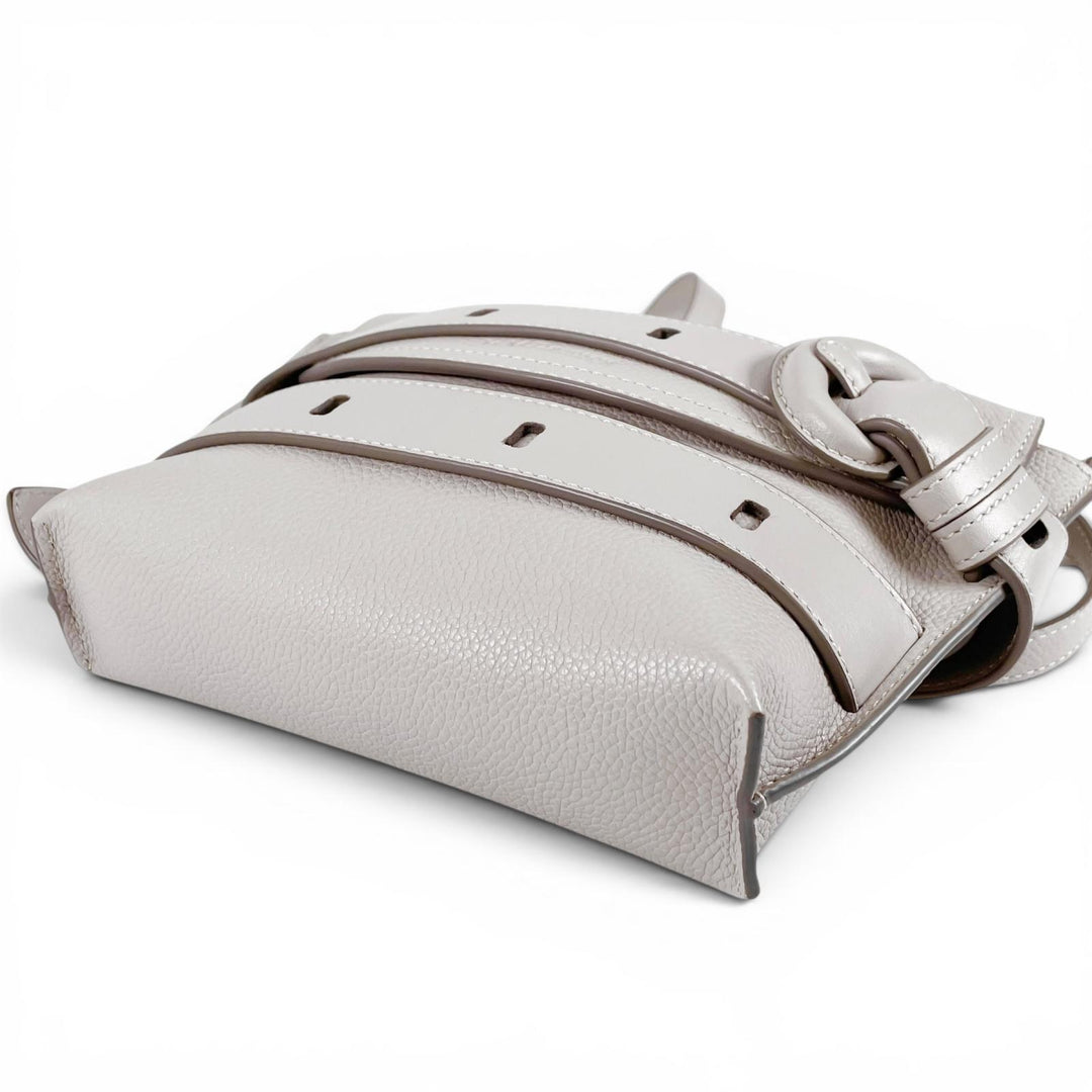 未使用品▲J&amp;M Davidson ジェイアンドエムデヴィッドソン 1813N THE BELT POUCH ショルダーバッグ ライトグレー スペイン製 定価130900円