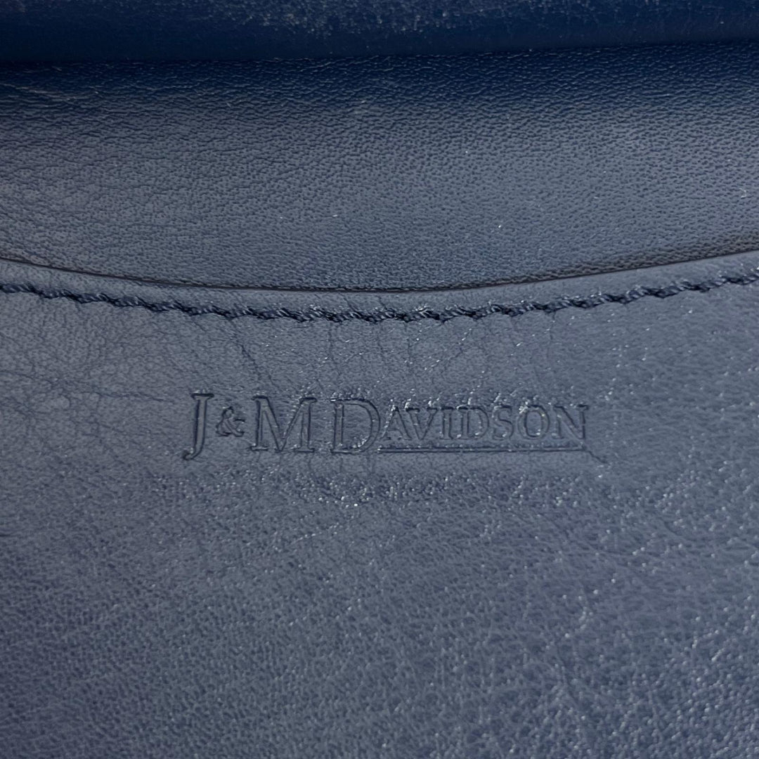 未使用品▲J&amp;M Davidson ジェイアンドエムデヴィッドソン 1841N カーフレザー ショルダーバッグ ブルー レディース 定価139700円