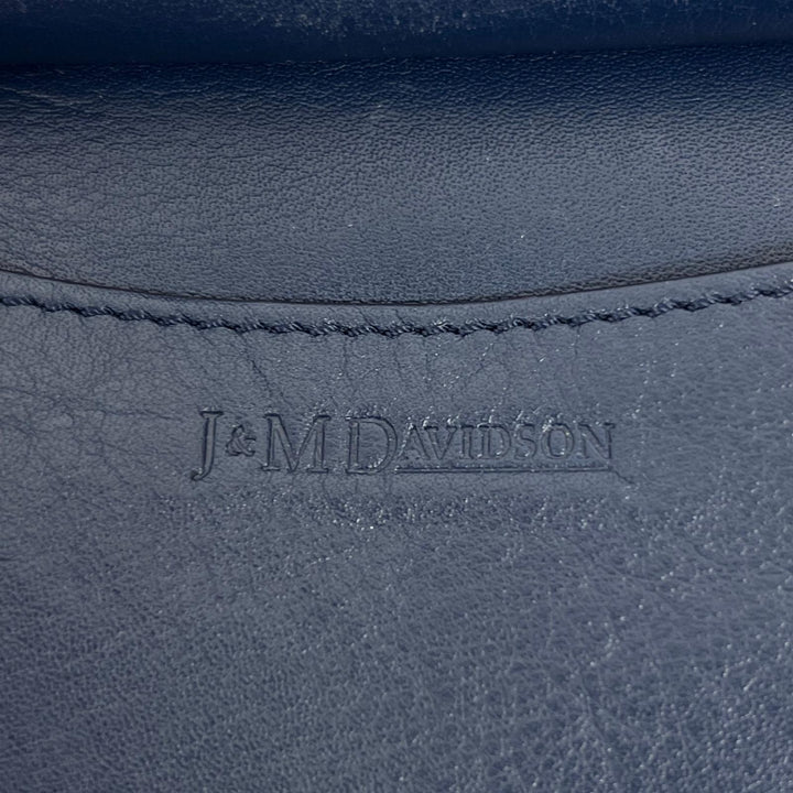未使用品▲J&amp;M Davidson ジェイアンドエムデヴィッドソン 1841N カーフレザー ショルダーバッグ ブルー レディース 定価139700円