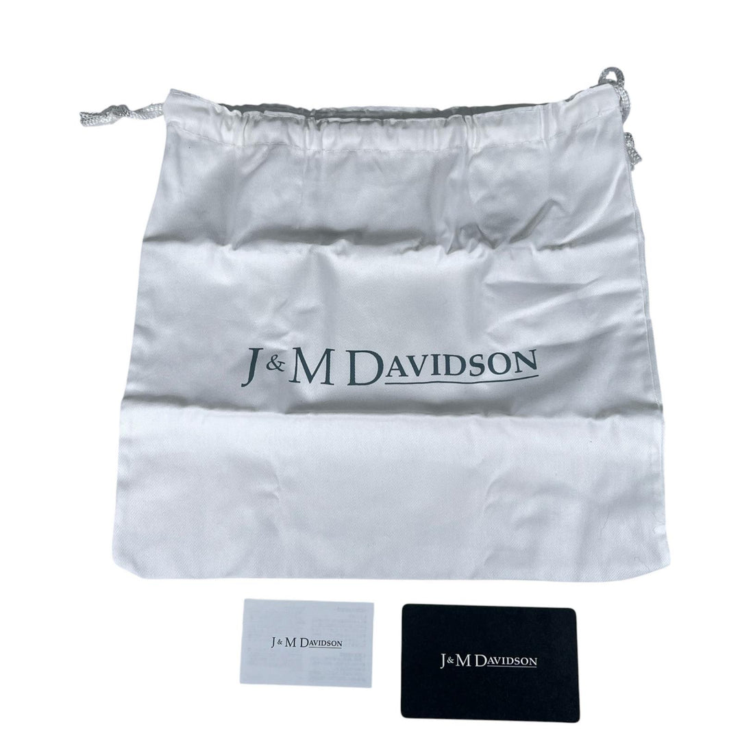 未使用品▲J&amp;M Davidson ジェイアンドエムデヴィッドソン 1841N カーフレザー ショルダーバッグ ブルー レディース 定価139700円