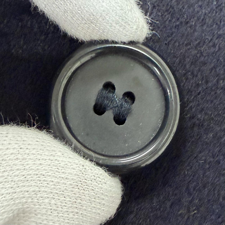 極美品□Burberrys バーバリー ヴィンテージ カシミヤ100％ 裏地ロゴ総柄 フライフロント ステンカラーコート 紺 Lサイズ相当 英国製