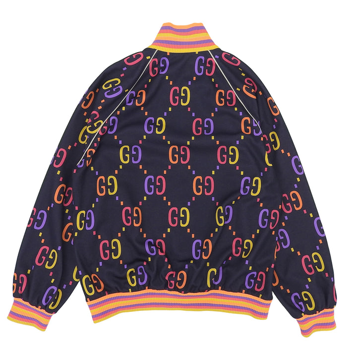 極美品▲GUCCI グッチ 701623 ジャンボGG テクニカルジャージ ジップジャケット ブルゾン マルチ M イタリア製 正規品 メンズ