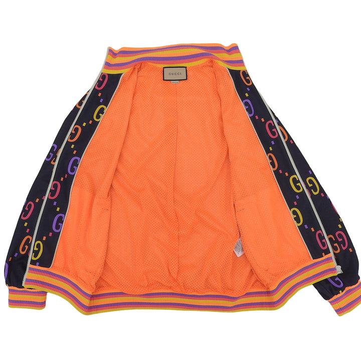 極美品▲GUCCI グッチ 701623 ジャンボGG テクニカルジャージ ジップジャケット ブルゾン マルチ M イタリア製 正規品 メンズ