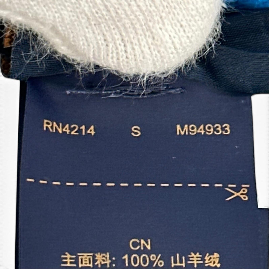 極美品▲LOUIS VUITTON ルイヴィトン 2024年製 M94933 ビーニー･LVスパーク カシミヤ100% ニットキャップ ブルー S 伊製 正規品 メンズ