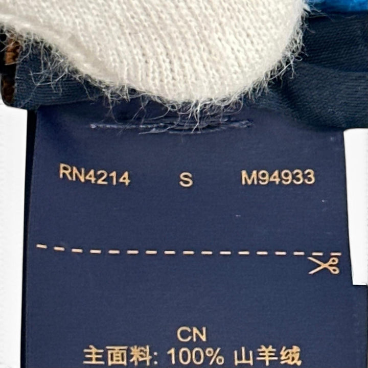 極美品▲LOUIS VUITTON ルイヴィトン 2024年製 M94933 ビーニー･LVスパーク カシミヤ100% ニットキャップ ブルー S 伊製 正規品 メンズ
