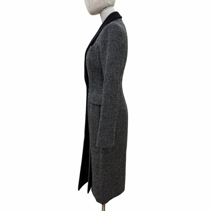 美品☆Christian Dior クリスチャンディオール 3H21834A1110 アンゴラ・カシミヤ混 ラフ・シモンズ期 バーシルエット コート 38 正規品