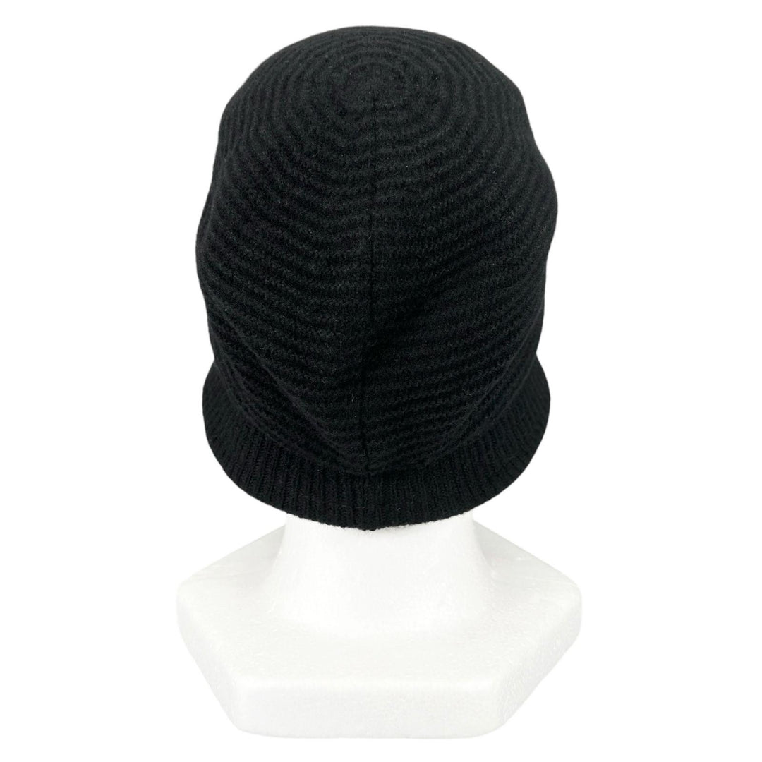 極美品▲Vivienne Westwood ヴィヴィアンウエストウッド ウール100％ オーブロゴ ニット バケット ハット ブラック S～M 正規品 レディース