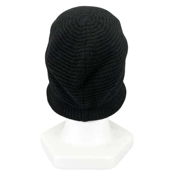 極美品▲Vivienne Westwood ヴィヴィアンウエストウッド ウール100％ オーブロゴ ニット バケット ハット ブラック S～M 正規品 レディース