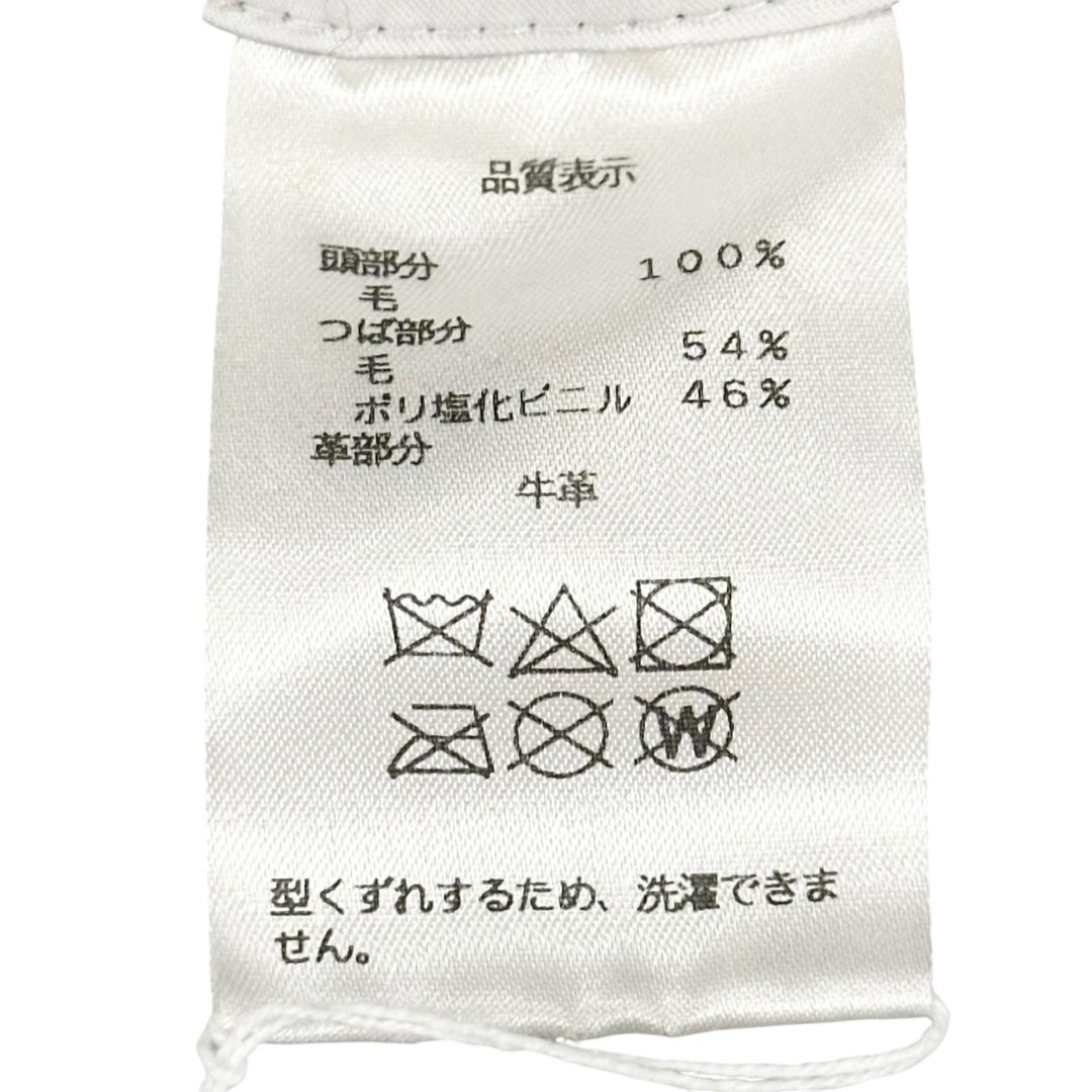 極美品▲Vivienne Westwood ヴィヴィアンウエストウッド ウール100％ オーブロゴ ニット バケット ハット ブラック S～M 正規品 レディース