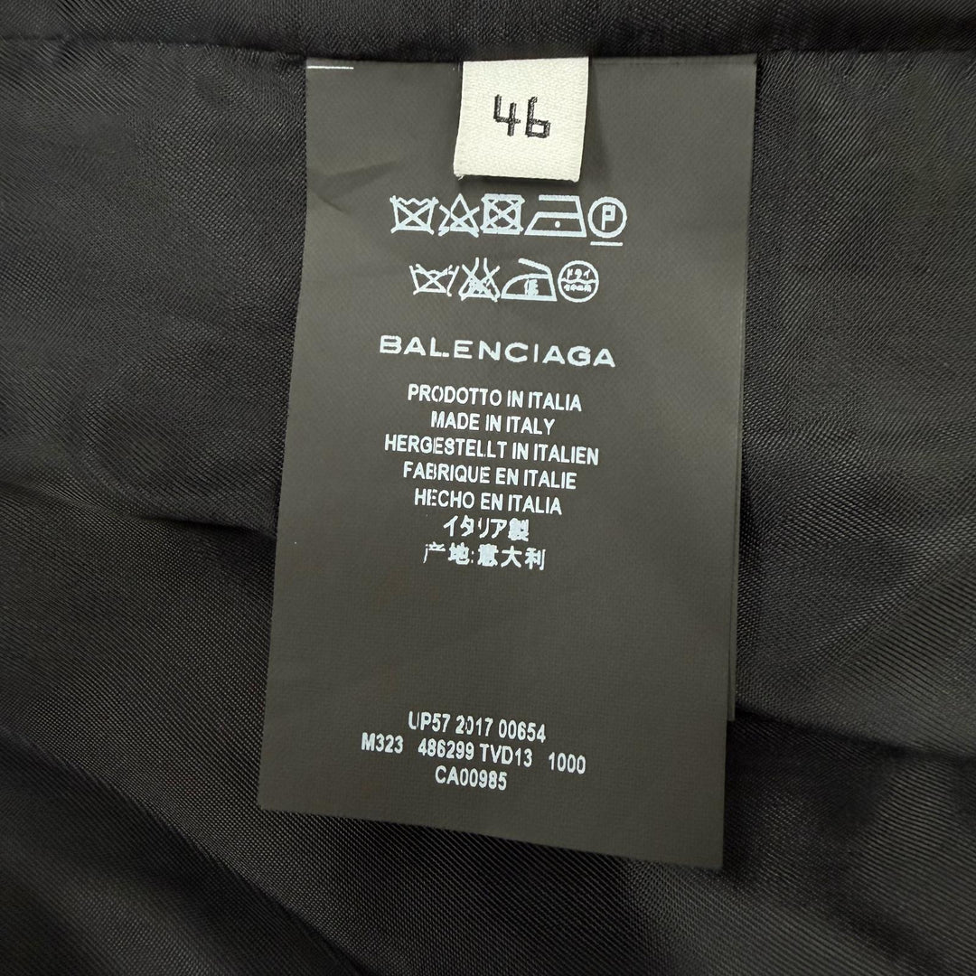 極美品▼BALENCIAGA バレンシアガ 486299 Kering Padded Raincoat ケリング デムナ初期 フード入り オーバーサイズ 中綿コート 46 正規品