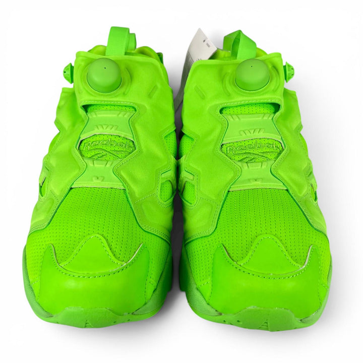 未使用品▲VETEMENTS Reebok ヴェトモン リーボック CN8496 インスタポンプフューリー スニーカー ネオングリーン 28.5 メンズ 箱付き