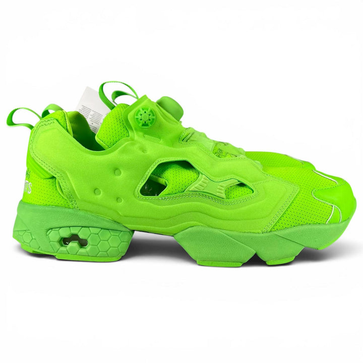 未使用品▲VETEMENTS Reebok ヴェトモン リーボック CN8496 インスタポンプフューリー スニーカー ネオングリーン 28.5 メンズ 箱付き