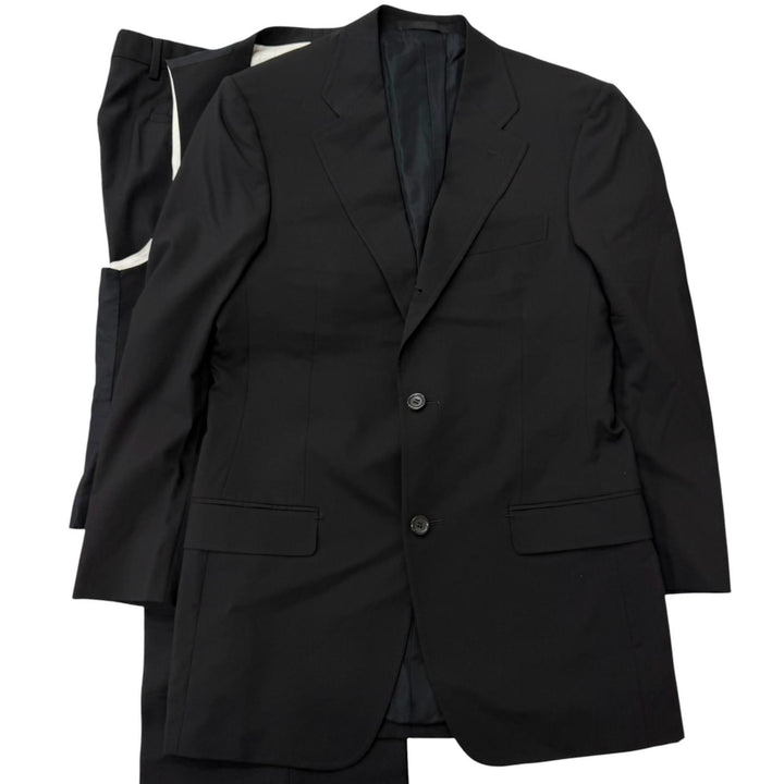 美品□YVES SAINT LAURENT イヴ・サンローラン ヴィンテージ 166940 トムフォード期 リヴゴーシュ ビッグYSL スリーピーススーツ 48/46