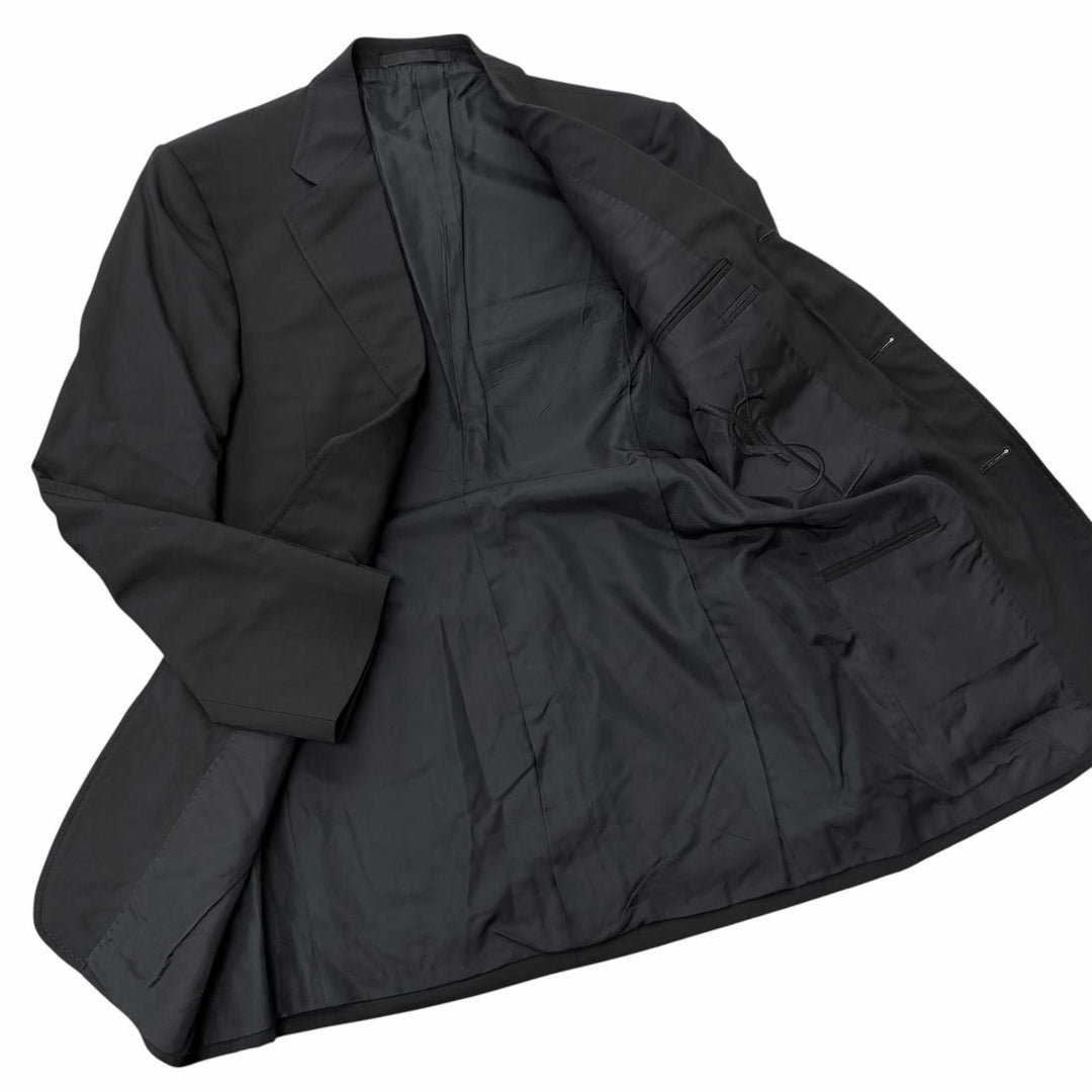 美品□YVES SAINT LAURENT イヴ・サンローラン ヴィンテージ 166940 トムフォード期 リヴゴーシュ ビッグYSL スリーピーススーツ 48/46