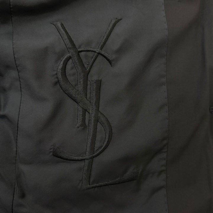 美品□YVES SAINT LAURENT イヴ・サンローラン ヴィンテージ 166940 トムフォード期 リヴゴーシュ ビッグYSL スリーピーススーツ 48/46