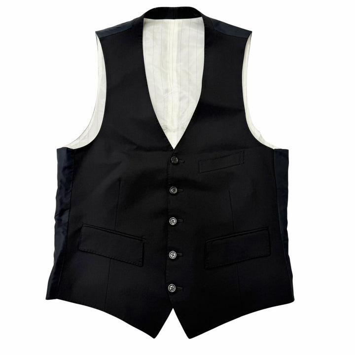 美品□YVES SAINT LAURENT イヴ・サンローラン ヴィンテージ 166940 トムフォード期 リヴゴーシュ ビッグYSL スリーピーススーツ 48/46